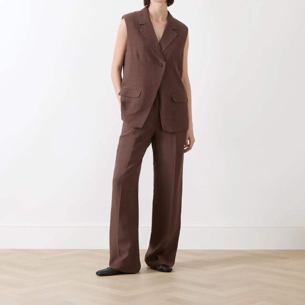 Hot Sathena Single-Breasted Waistcoat Women Coats & Jackets