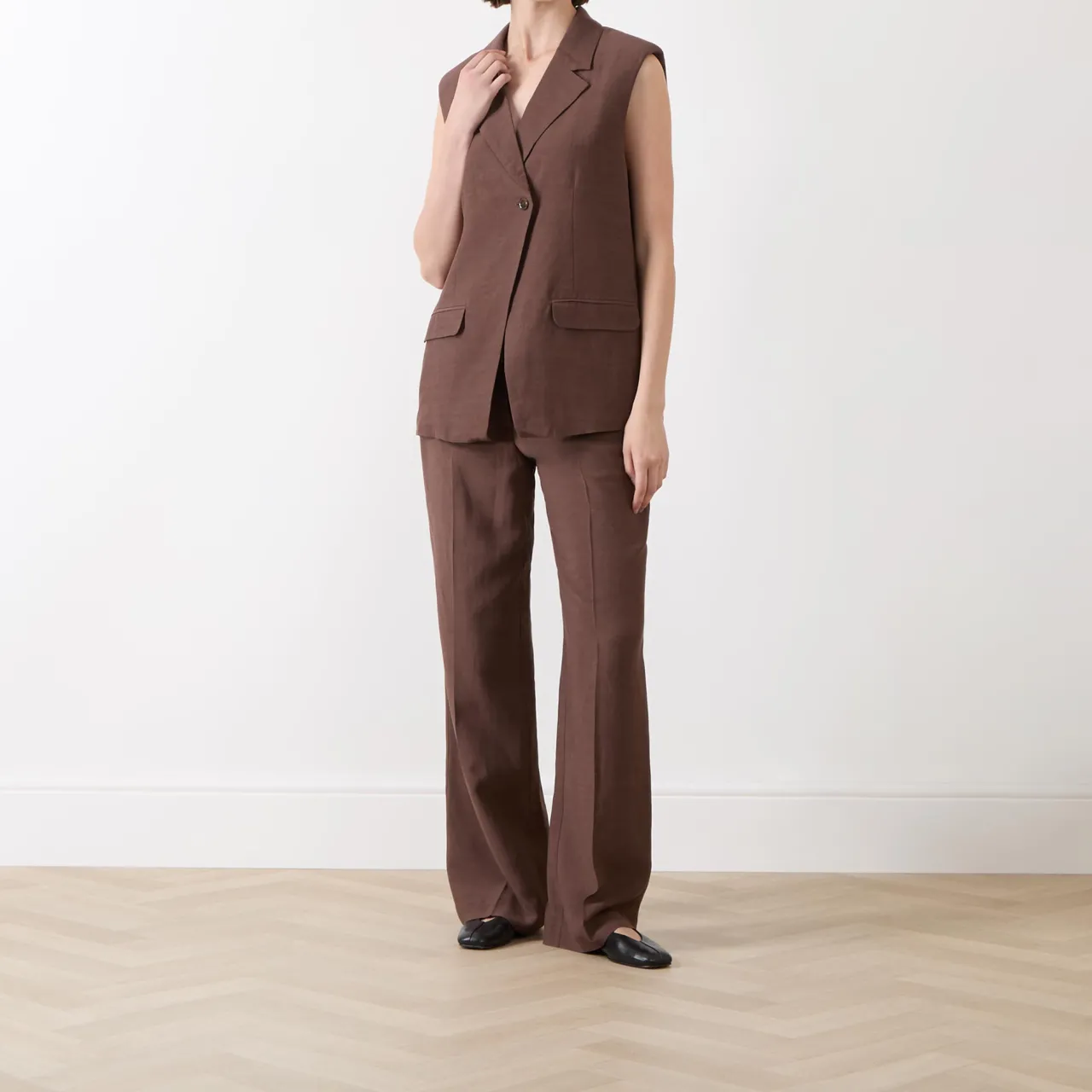 Hot Sathena Single-Breasted Waistcoat Women Coats & Jackets