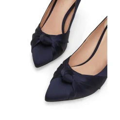 Satin Knot Front Courts Women Heels