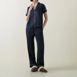 Discount Satin Lace Pyjama Set Women Sleepwear