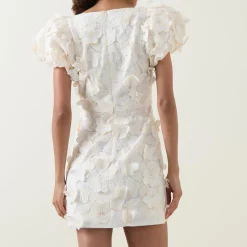 Online Scarlett Butterfly Appliqué Mini Fitted Dress Women Dresses