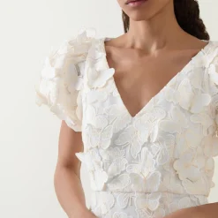 Online Scarlett Butterfly Appliqué Mini Fitted Dress Women Dresses