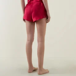 Best Scarlett Lace Silk Shorts Women Sleepwear
