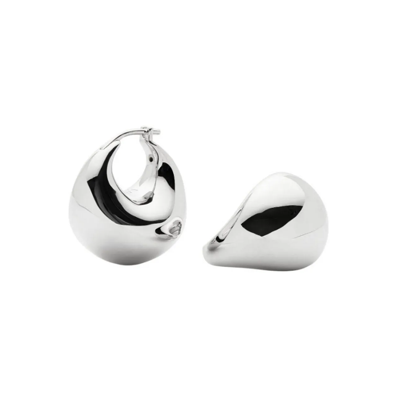 Clearance Sculptural Chubby Dome Small Hoop Earrings Women Earrings