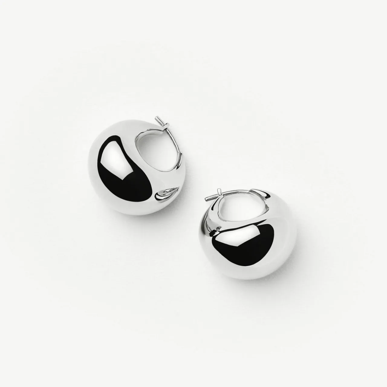 Clearance Sculptural Chubby Dome Small Hoop Earrings Women Earrings
