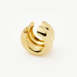 Clearance Sculptural Chubby Double Ear Cuff Earring Women Earrings