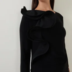 New Sculptural Long-Sleeved Top Women Tops