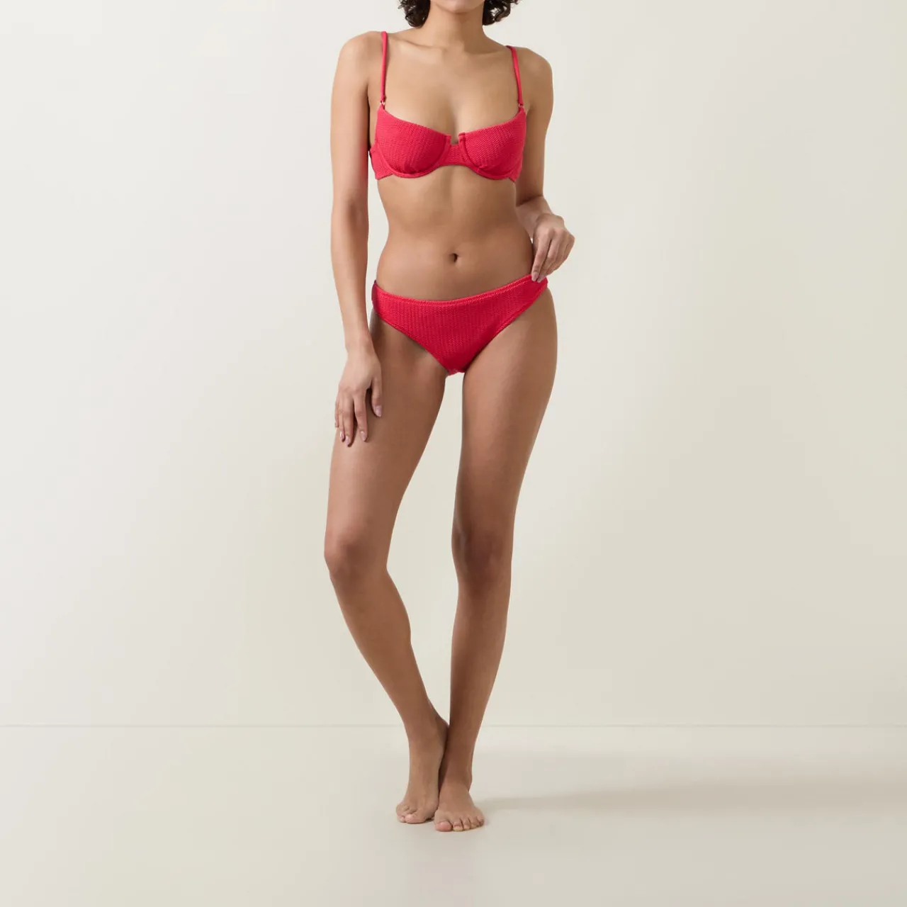 Online Sea Dive Textured Hipster Bikini Briefs Women Swimwear & Beachwear