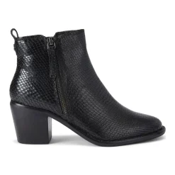 Discount Secil Textured Heeled Boots Women Boots