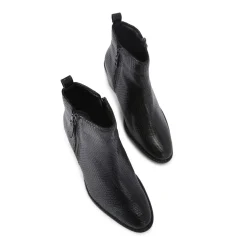Discount Secil Textured Heeled Boots Women Boots
