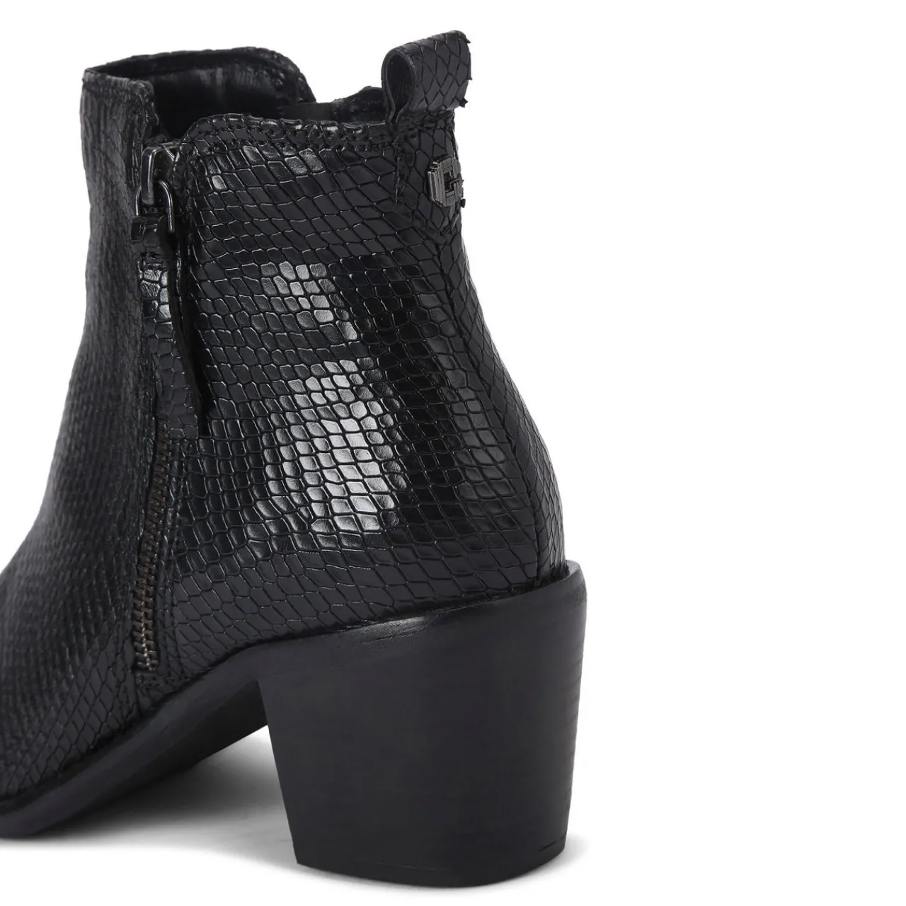 Discount Secil Textured Heeled Boots Women Boots