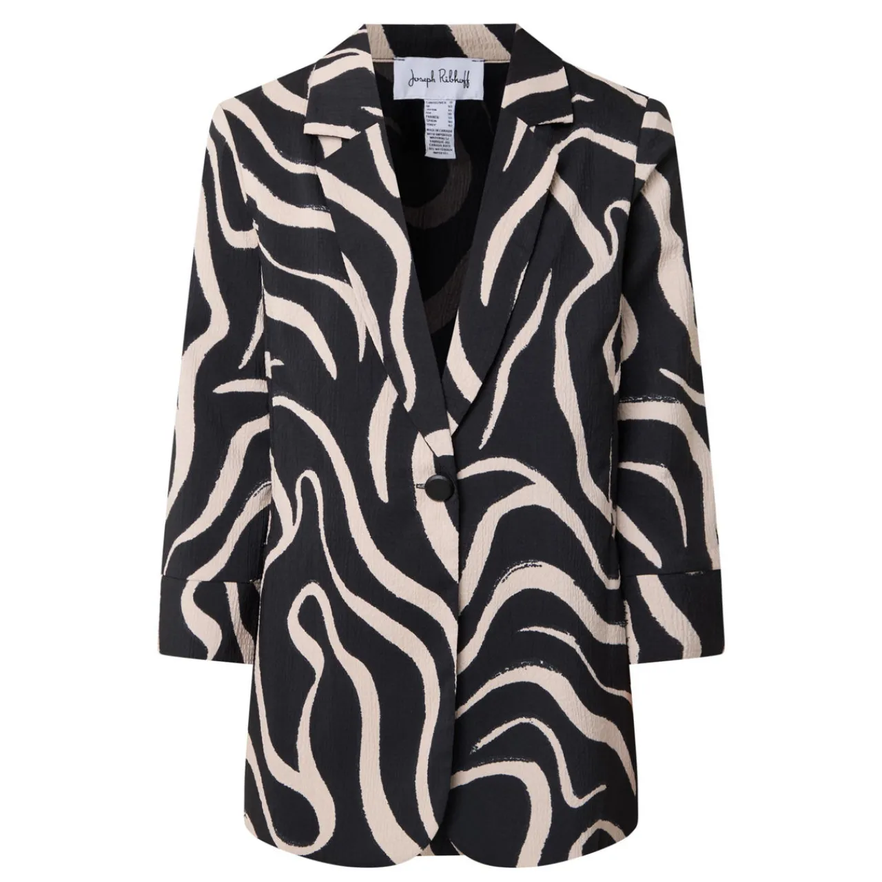 New Seersucker Abstract Blazer Women Coats & Jackets