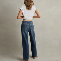 Outlet Selin Mid-Rise Straight Leg Jeans Women Denim