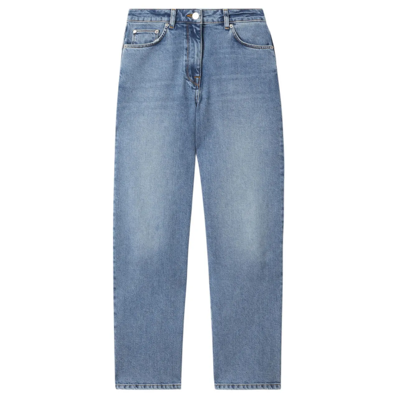 Discount Selin Mid-Rise Straight Leg Jeans Women Denim