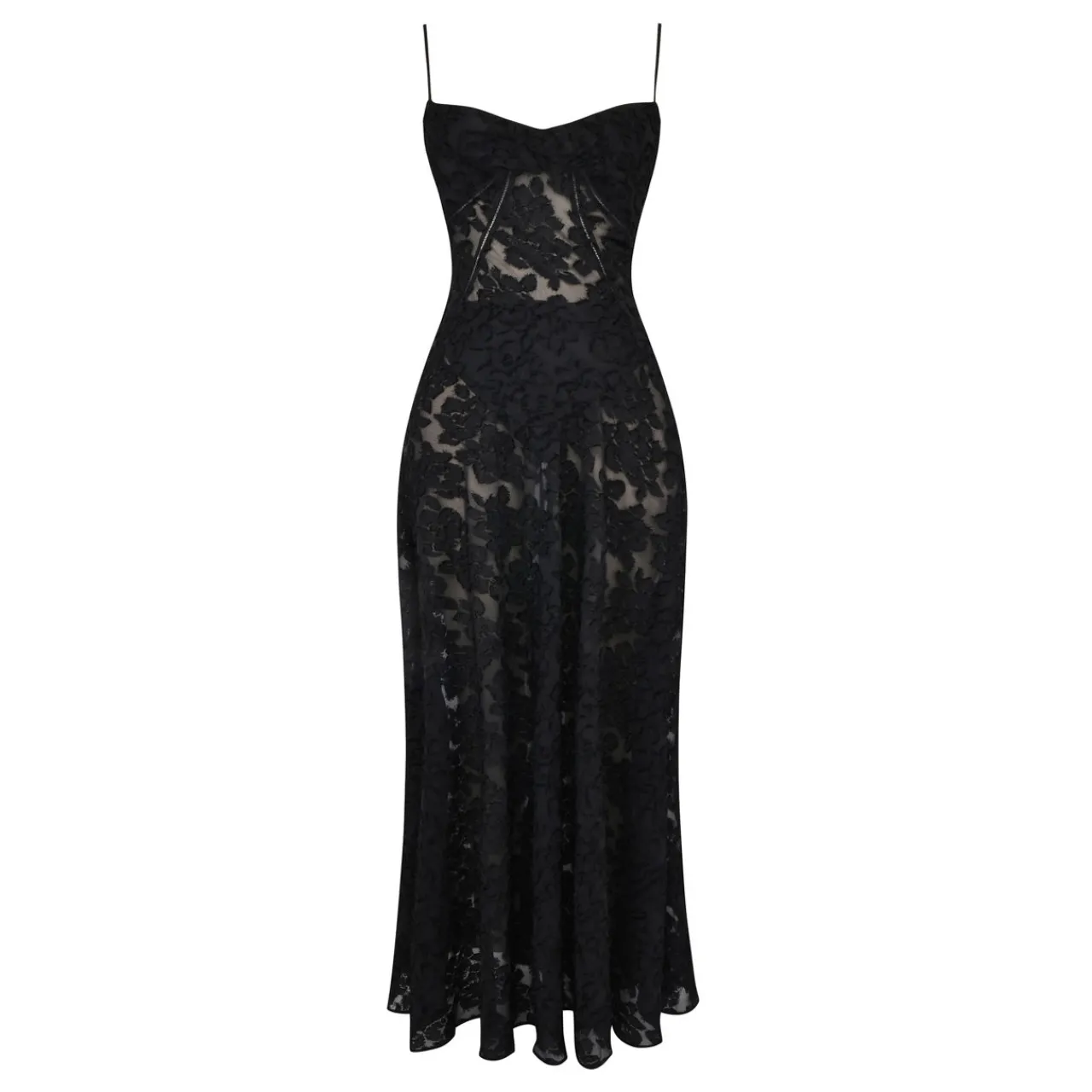 Sale Seren Floral Lace Flared Dress Women Dresses