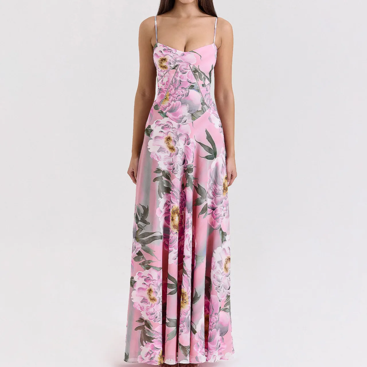 Clearance Seren Floral Lace-Up Dress Women Dresses