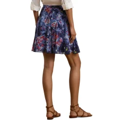 New Shasley Abstract Floral Mini Skirt Women Skirts