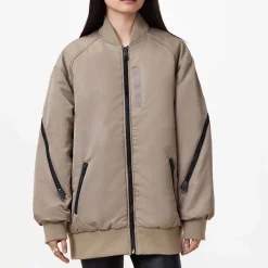 Discount Shazna Oversized Bomber Jacket Women Coats & Jackets