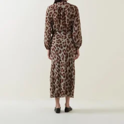 Clearance Sheer Cheetah Print Skirt Women Skirts