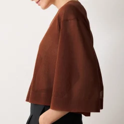 Online Sheer Cropped Cardigan Women Tops