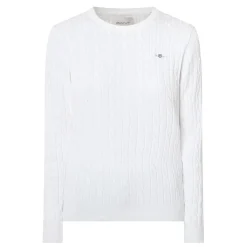 Hot Shield Logo Cable Knit Sweater Women Sweaters & Cardigans