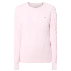 Hot Shield Logo Cable Knit Sweater Women Coats & Jackets
