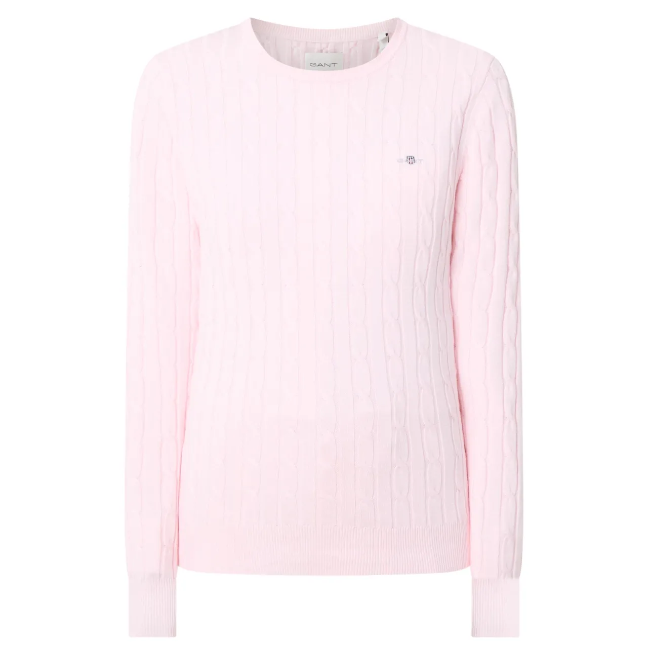 Hot Shield Logo Cable Knit Sweater Women Coats & Jackets