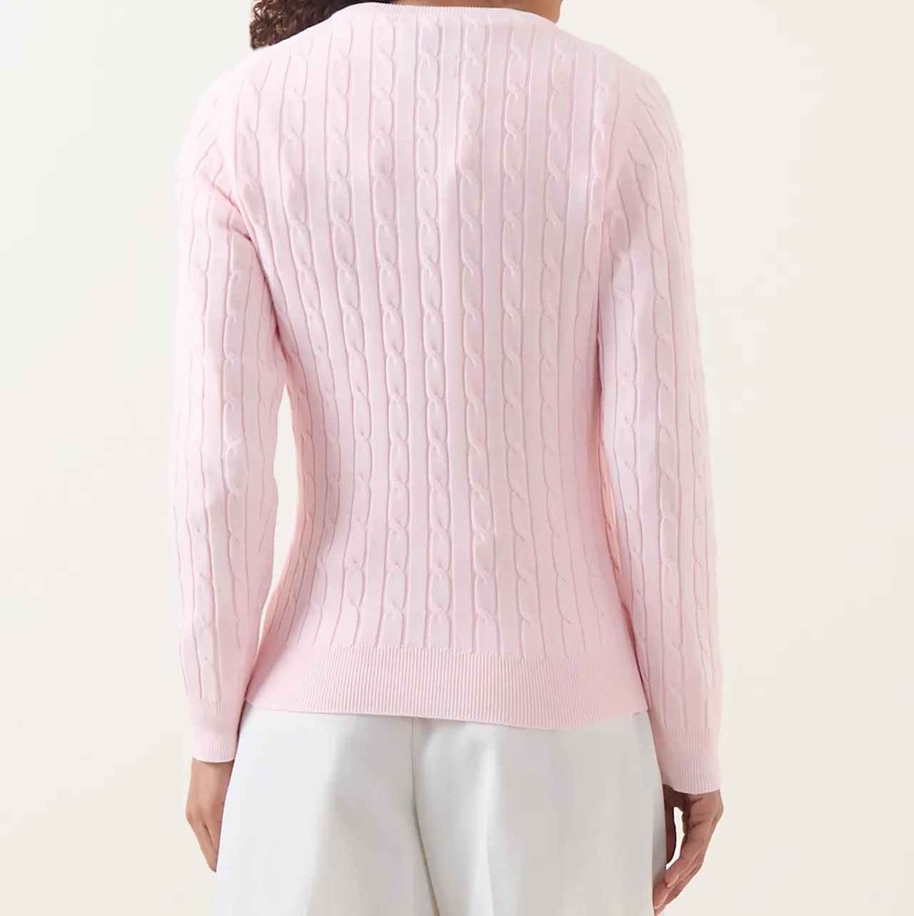 Hot Shield Logo Cable Knit Sweater Women Coats & Jackets