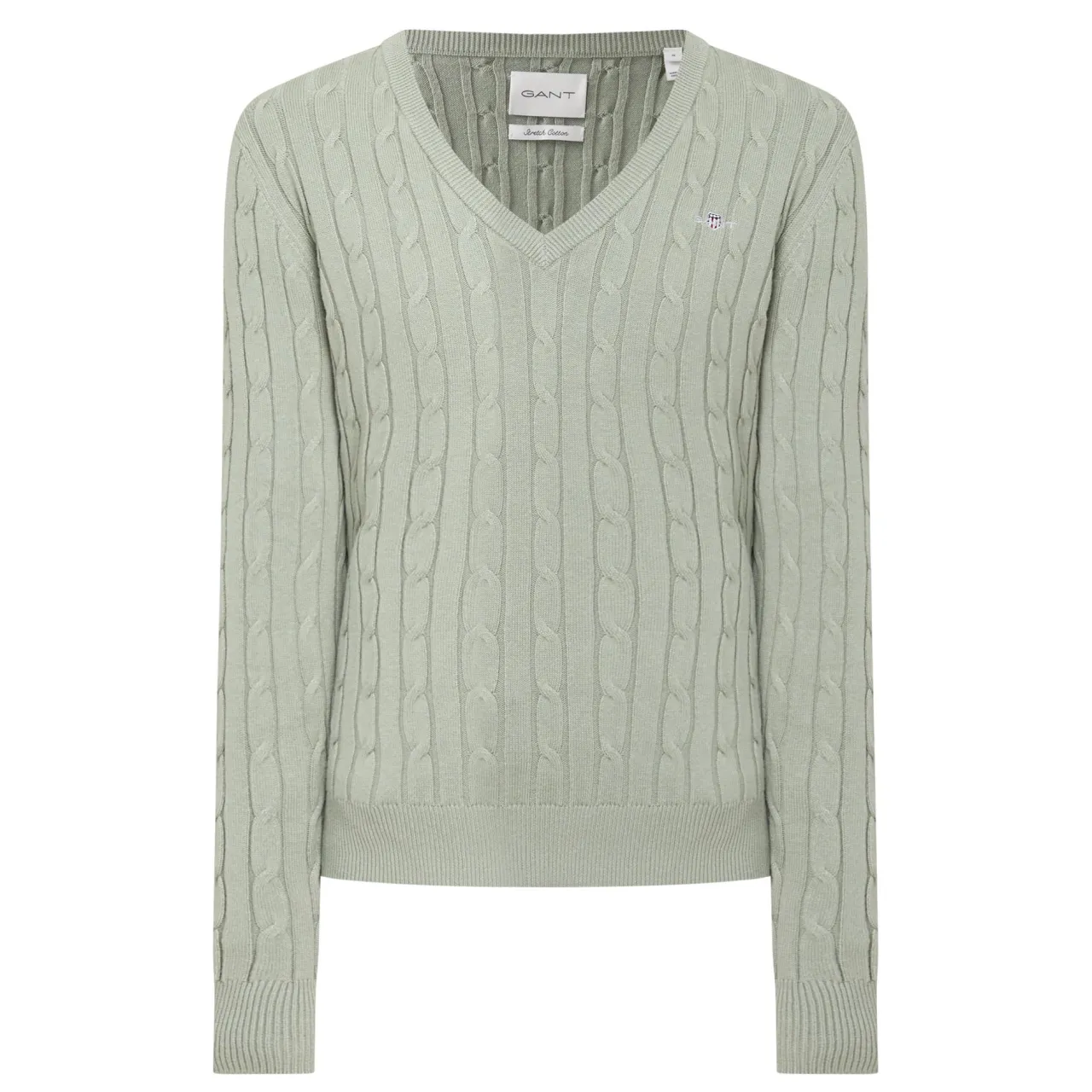 New Shield Logo Cable Knit Sweater Women Sweaters & Cardigans