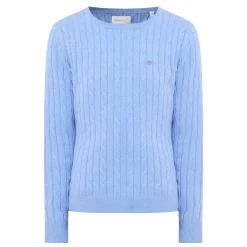 New Shield Logo Cable Knit Sweater Women Sweaters & Cardigans
