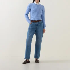 New Shield Logo Cable Knit Sweater Women Sweaters & Cardigans