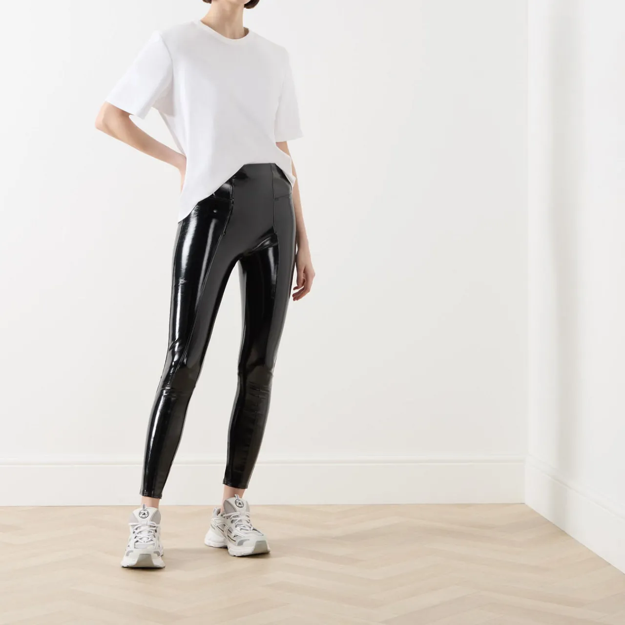 Best Shiny Faux Patent Leggings Women Activewear|Leggings