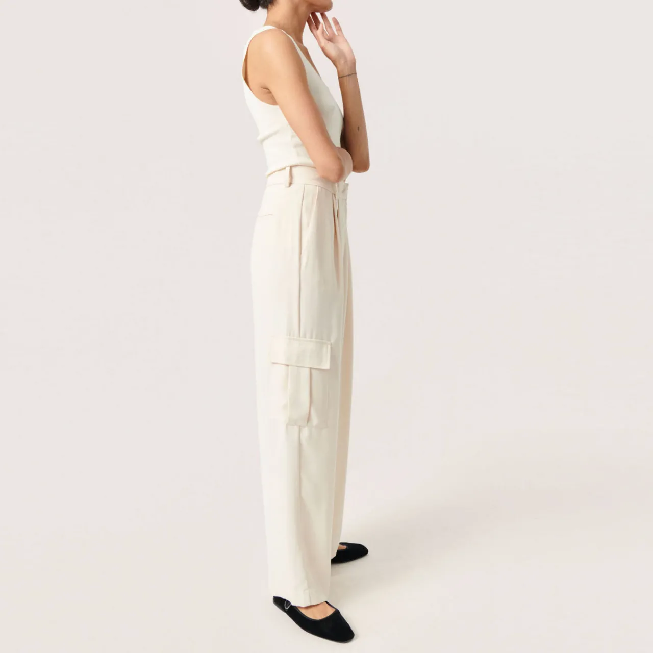 Clearance Shirley Cargo Wide Leg Trousers Women Trousers & Shorts