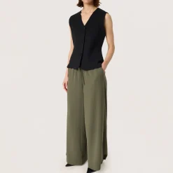 New Shirley Drawstring Wide Leg Trousers Women Trousers & Shorts