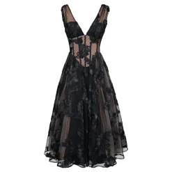 Sale Sianna Embroidered Tulle Dress Women Dresses