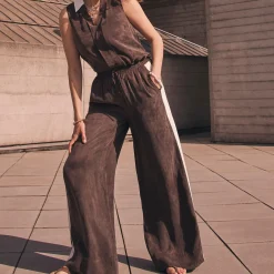 Sale Side Stripe Wide Leg Trousers Women Trousers & Shorts