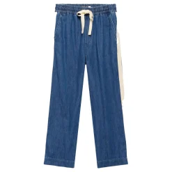 Best Side-Stripe Wide Jeans Women Denim