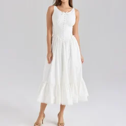 Discount Sienna Bow Lace Up Dress Women Dresses