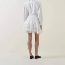 New Silja Tassel Detail Mini Shirt Dress Women Dresses