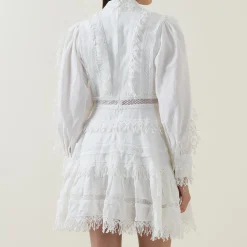 New Silja Tassel Detail Mini Shirt Dress Women Dresses