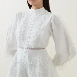 New Silja Tassel Detail Mini Shirt Dress Women Dresses
