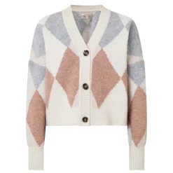 New Silvia Diamond Jacquard Cardigan Women Sweaters & Cardigans
