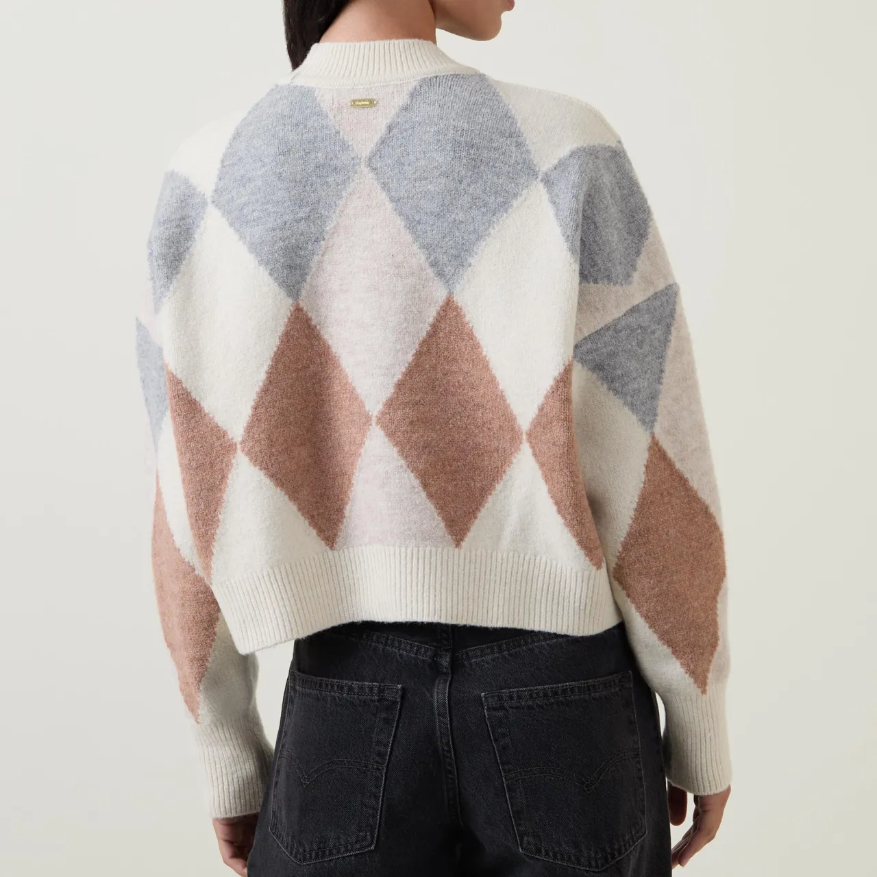 New Silvia Diamond Jacquard Cardigan Women Sweaters & Cardigans