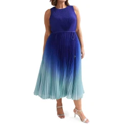 Discount Simara Pleated Ombre Dress Women Dresses