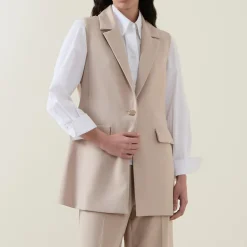 Single-Breasted Waistcoat Women Coats & Jackets