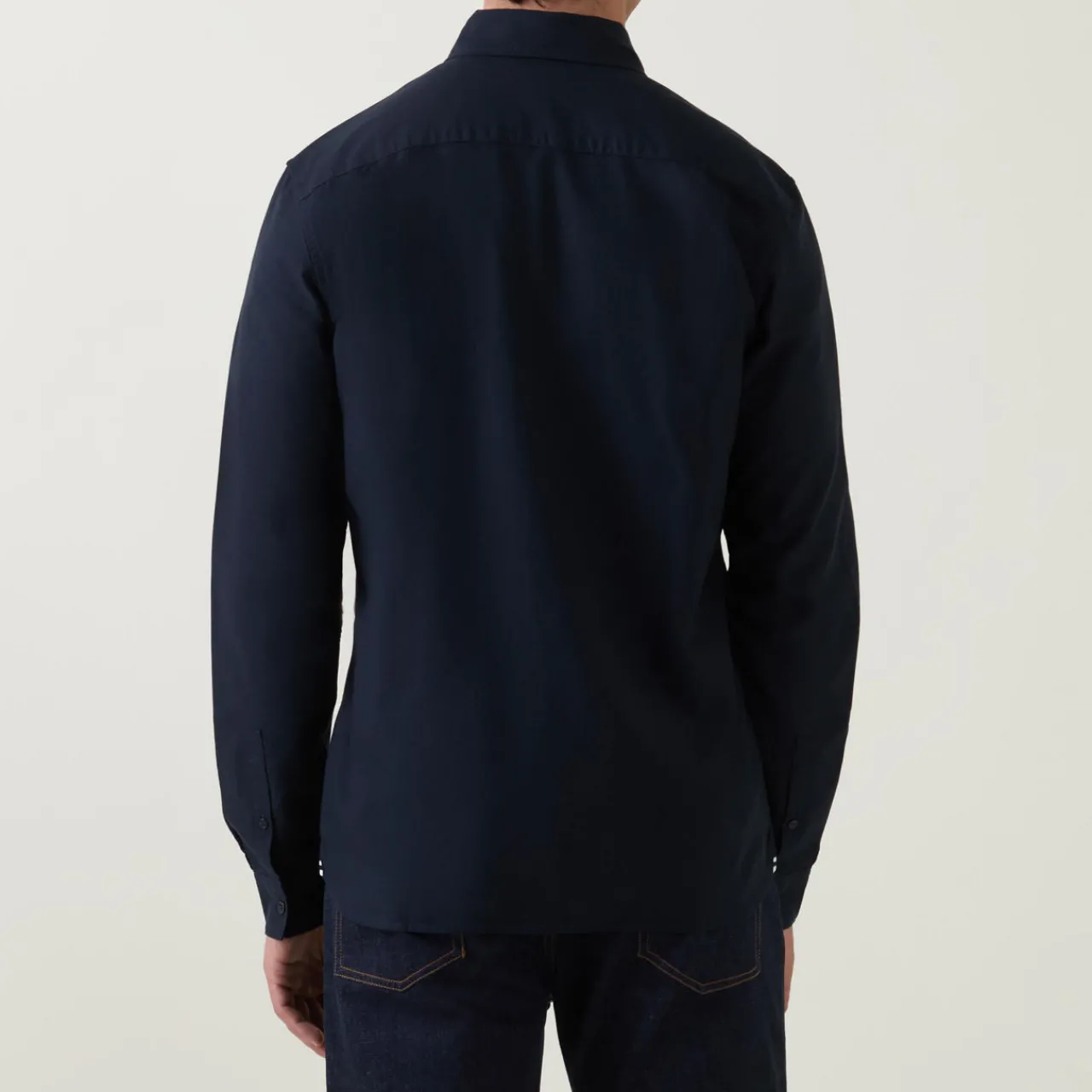 Clearance Single-Cuff Oxford Shirt Women Tops