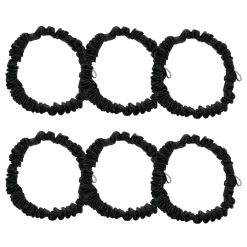 Hot Six-Pack Skinny Silk Scrunchies Women Hair Accessories