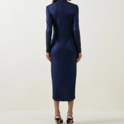 New Sleeve-Embellished Wrap Dress Women Dresses|Mother Of The Bride