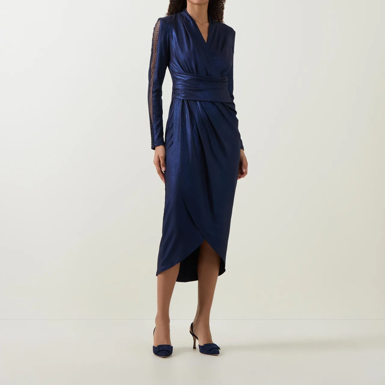 New Sleeve-Embellished Wrap Dress Women Dresses|Mother Of The Bride