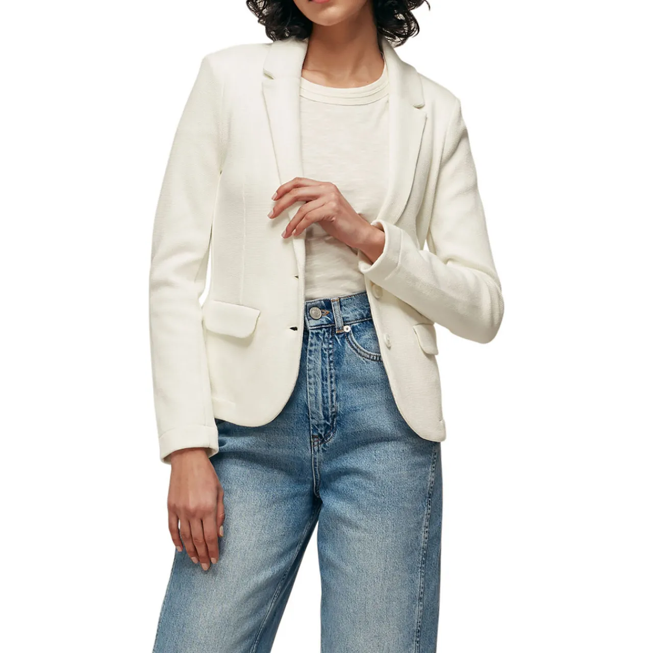 Clearance Slim Jersey Blazer Women Coats & Jackets